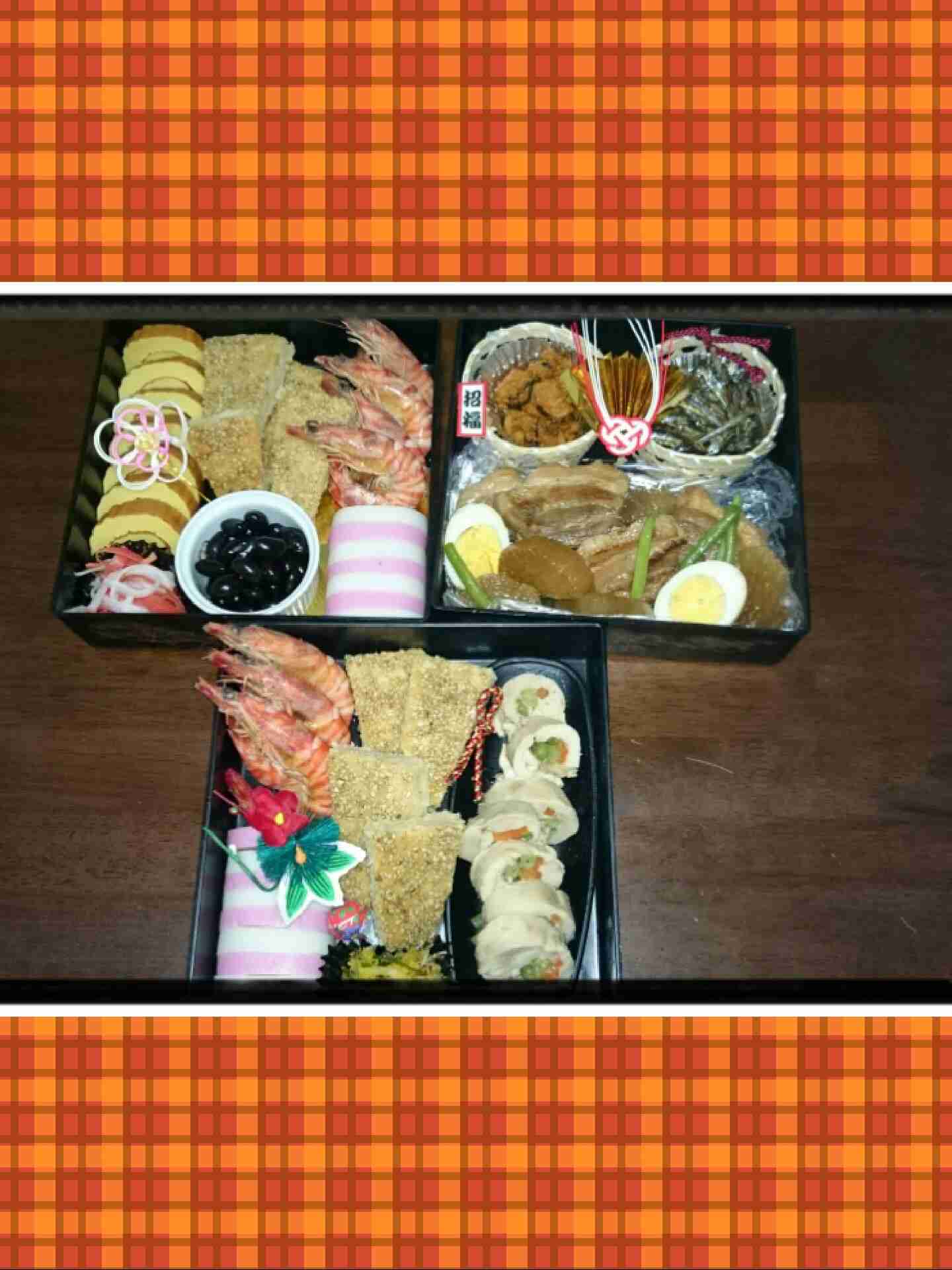 自分の作ったおせちの写真を載せるトピ