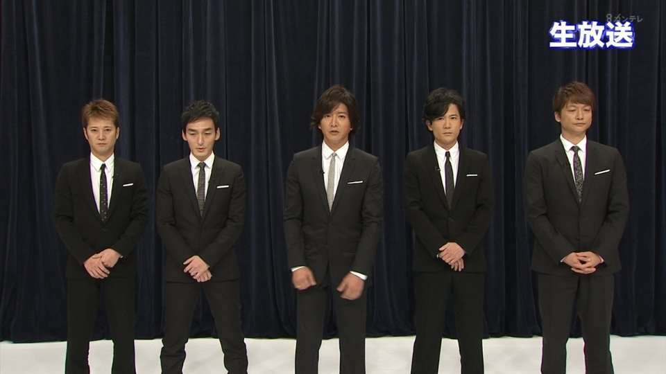 SMAP生出演でメッセージも、メンバー全員表情硬く…