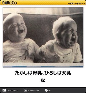 お気に入りのボケてをください