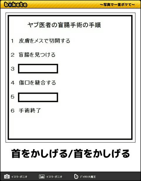 お気に入りのボケてをください