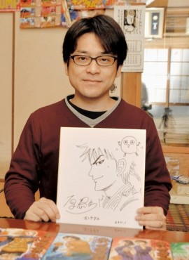漫画家の顔写真を貼るトピ