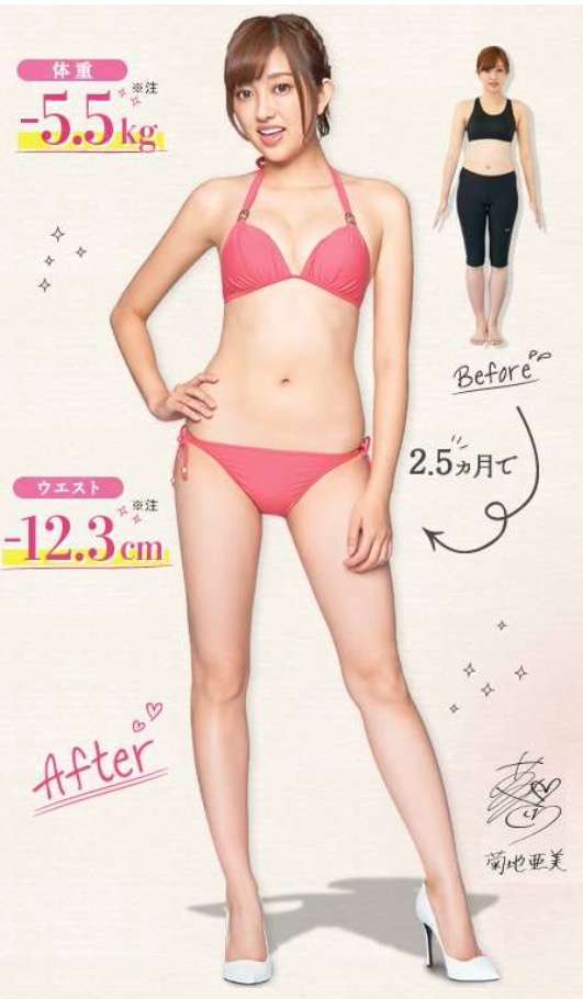 菊地亜美10キロ
