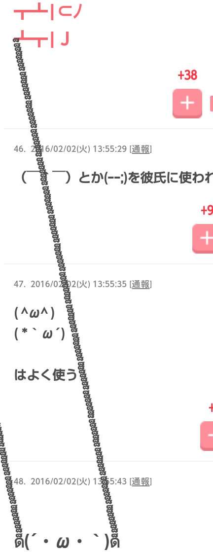 好きな顔文字
