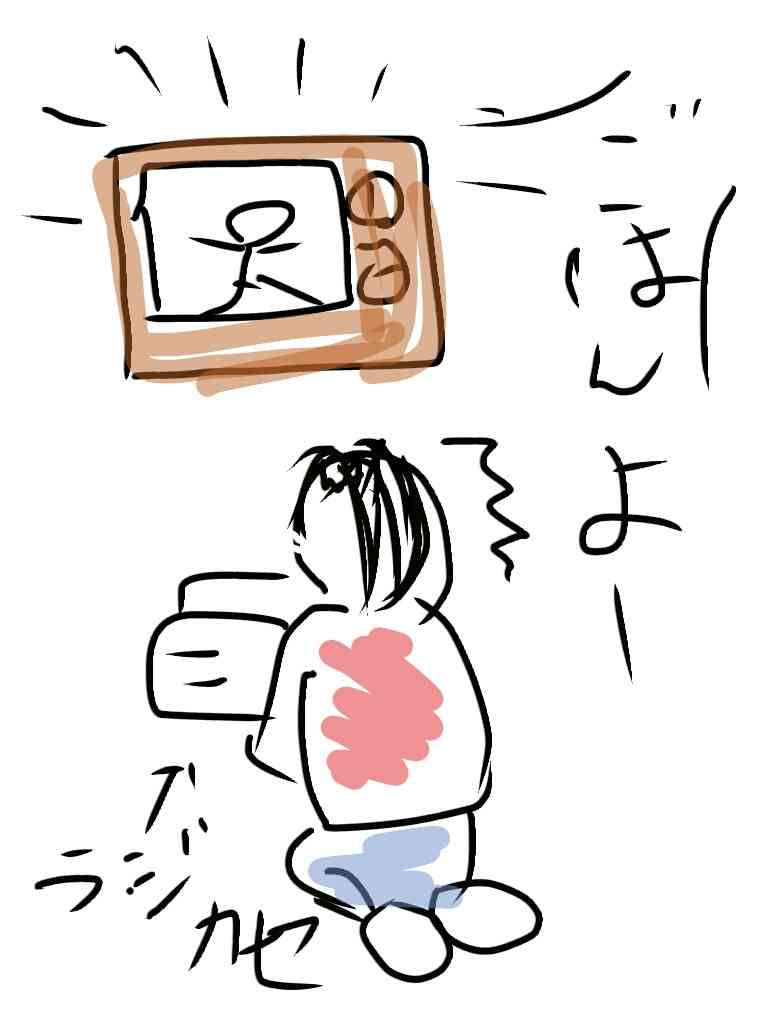 懐かしいものを絵で描くトピ