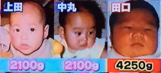 産まれた時の体重は何gでしたか？
