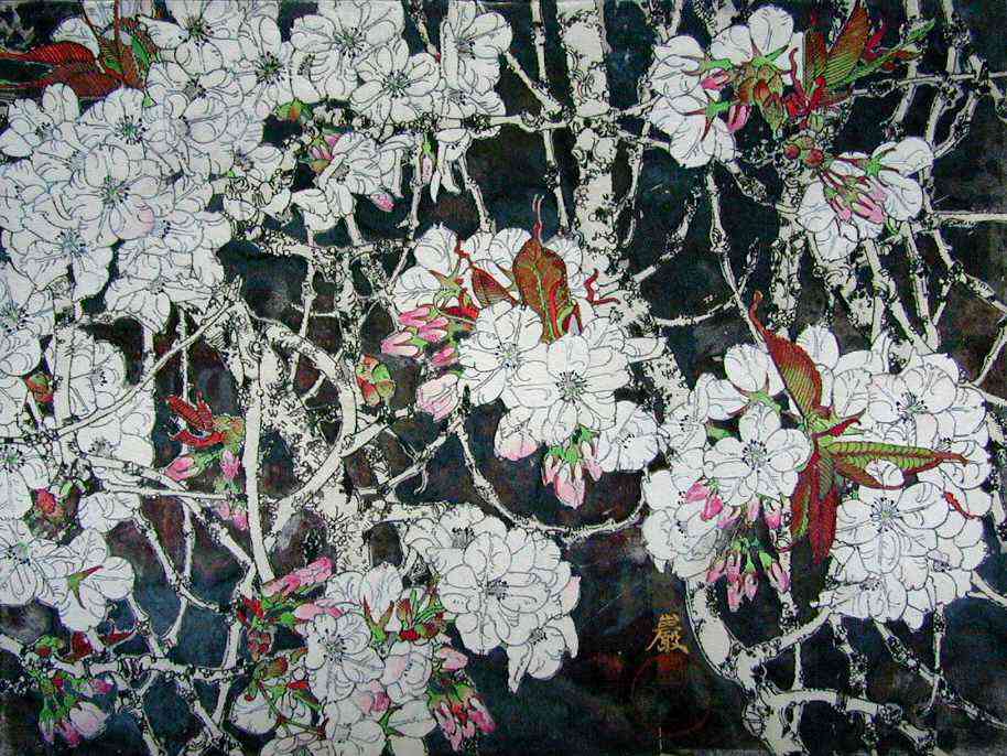 桜を描いた絵画♪