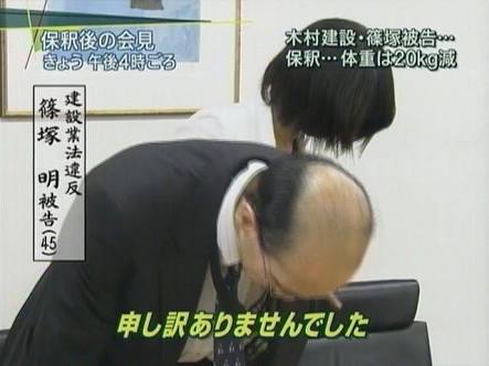 反省している画像