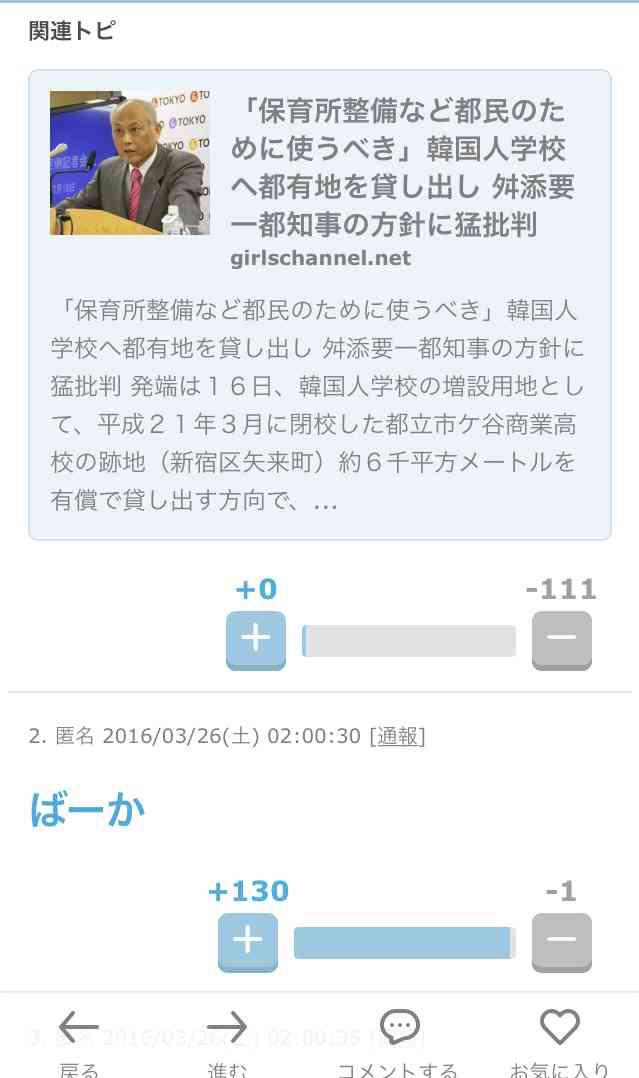 舛添知事「なんでもかんでも保育園のニーズ。都有地を国際親善に使うことが問題なのか」韓国人学校に都有地貸与「撤回しない」