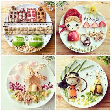 食べ物アートを貼りたい✰