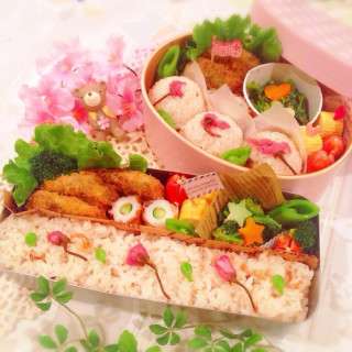 春のお弁当〜美味しそうで可愛い画像ください〜