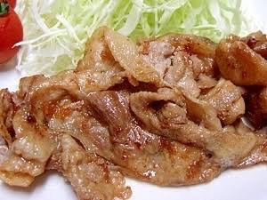 メインがしょうが焼きの夕飯メニュー