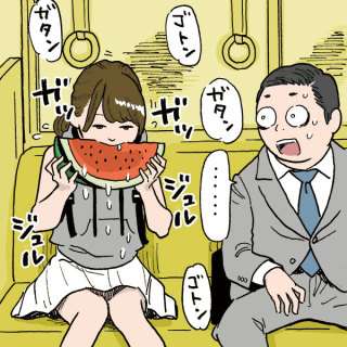 電車の中での飲食について