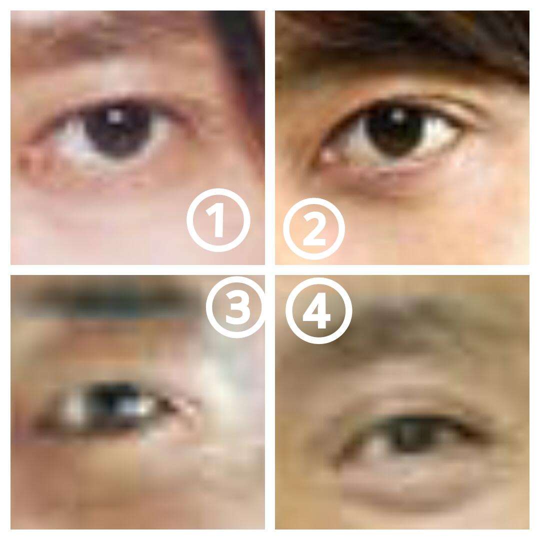 顔の一部で誰か当てるトピ