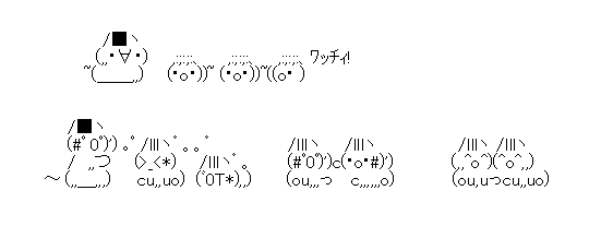 AA（アスキーアート）や画像を貼りながら、お喋りするトピ