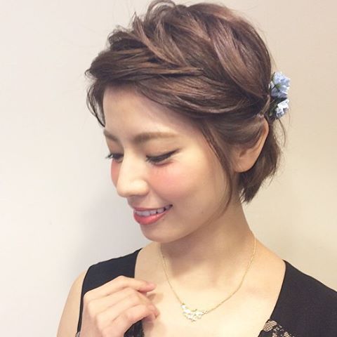 ショートヘアのアレンジ