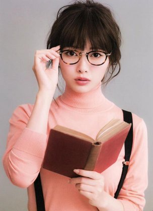 眼鏡姿の女性芸能人の画像