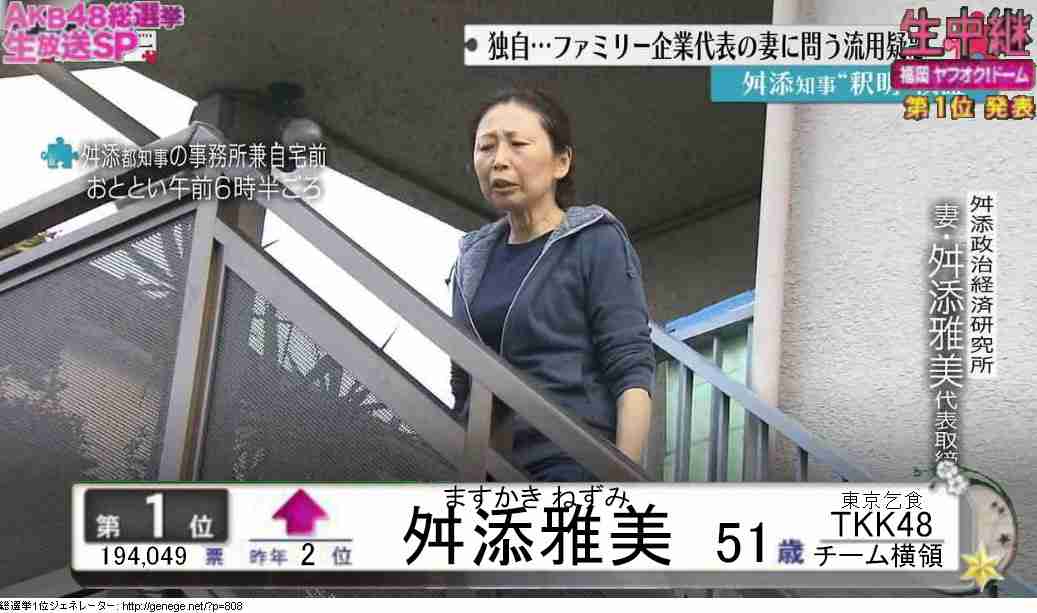 舛添要一都知事謝罪の瞬間、妻はママ友たちと4650円セレブランチ