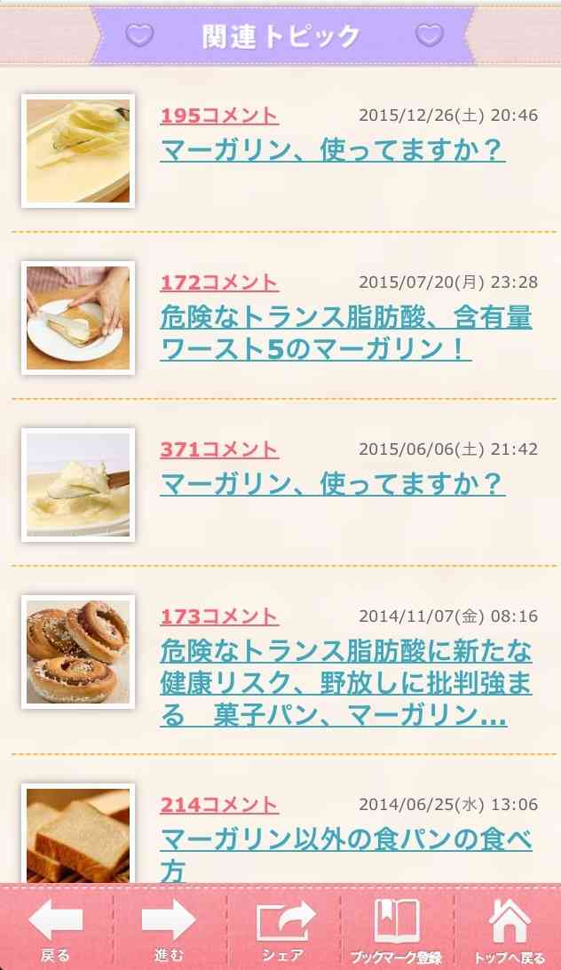 マーガリン使ってますか?