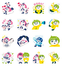 よく使うLINEスタンプを書き込むトピ