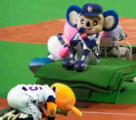 プロ野球マスコットキャラクター達のおもしろ画像