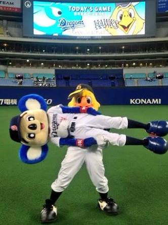 プロ野球マスコットキャラクター達のおもしろ画像