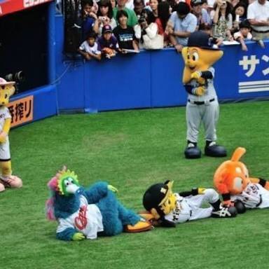 プロ野球マスコットキャラクター達のおもしろ画像