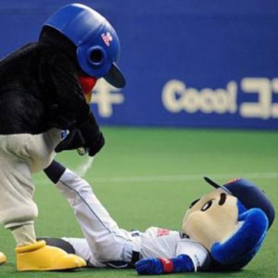 プロ野球マスコットキャラクター達のおもしろ画像