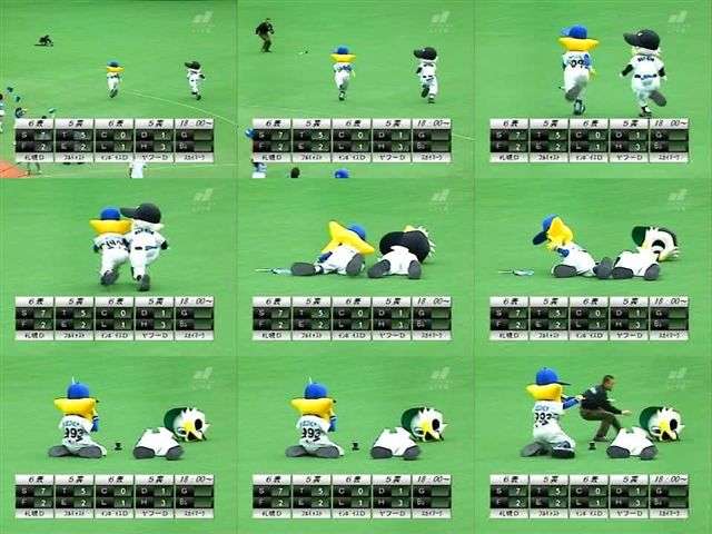 プロ野球マスコットキャラクター達のおもしろ画像