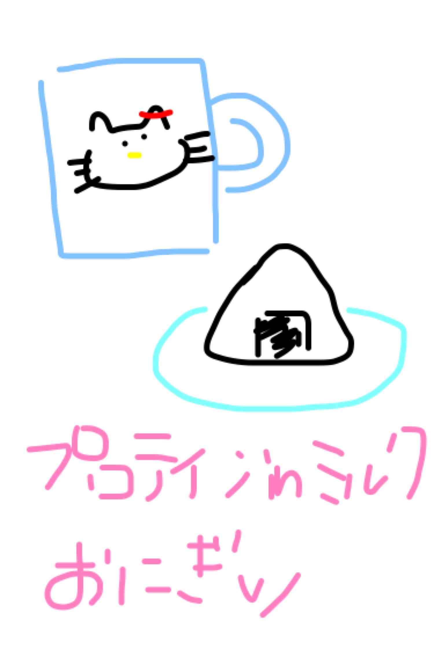 今日食べた朝食の絵を描きましょう✏️