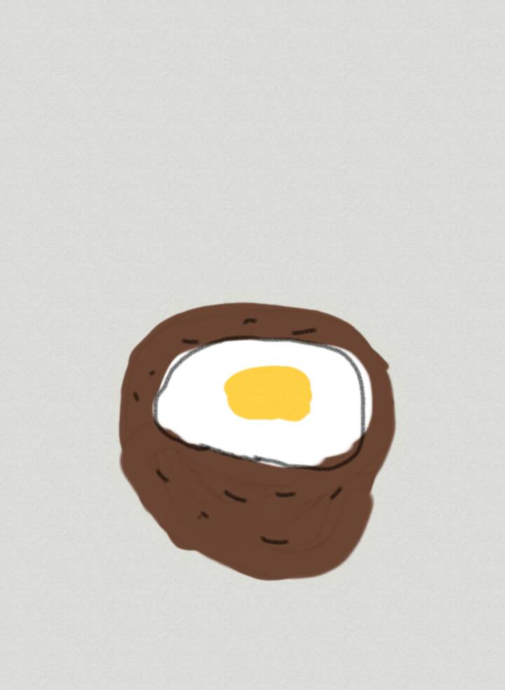 今日食べた朝食の絵を描きましょう✏️