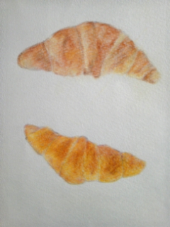 今日食べた朝食の絵を描きましょう✏️
