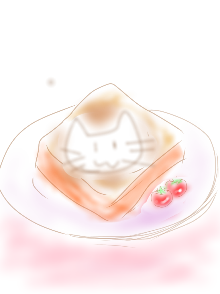 今日食べた朝食の絵を描きましょう✏️