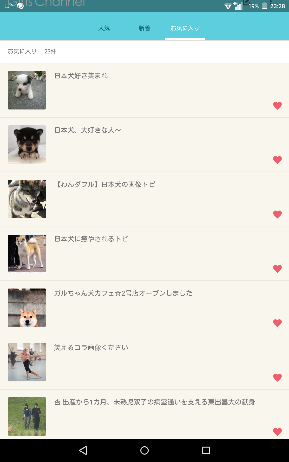 ガルちゃんマイページ（お気に入り）を晒すトピ