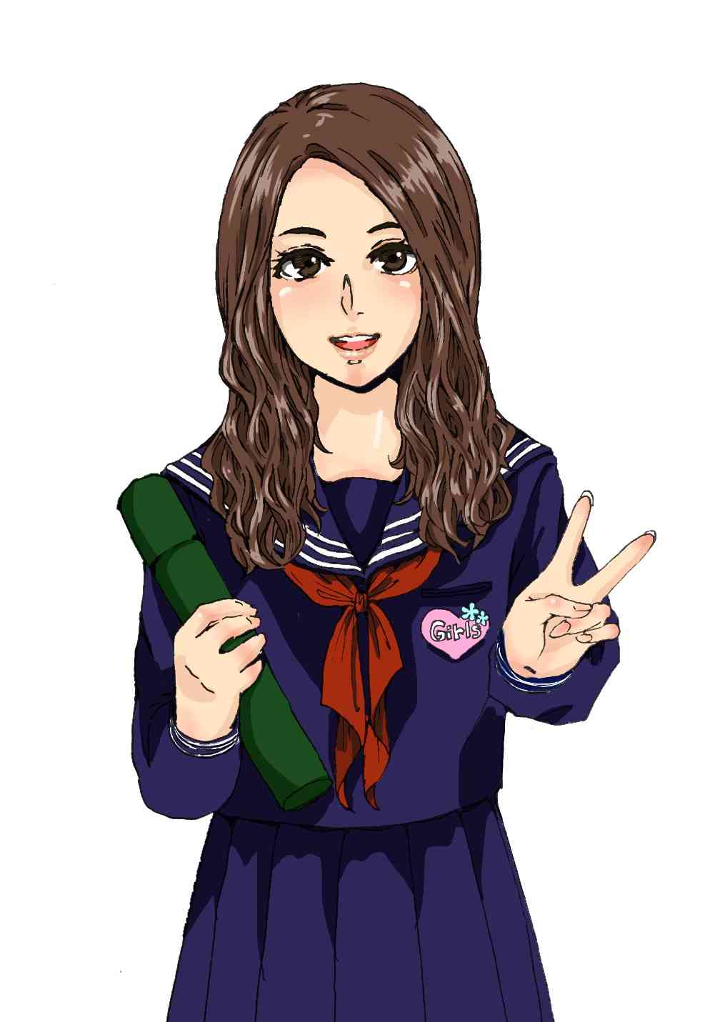 女の子の絵を描くトピ2☆