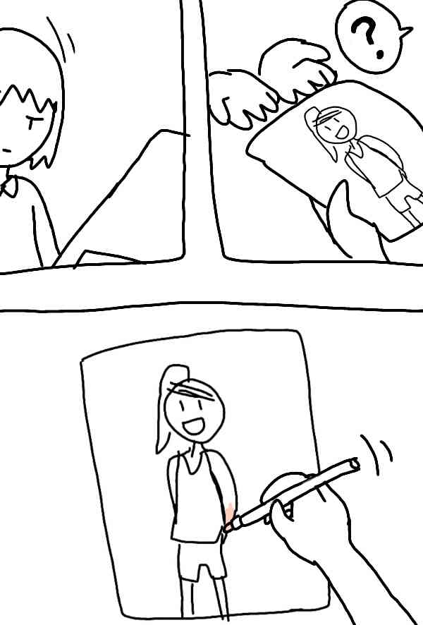 女の子の絵を描くトピ2☆