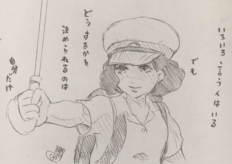 女の子の絵を描くトピ2☆