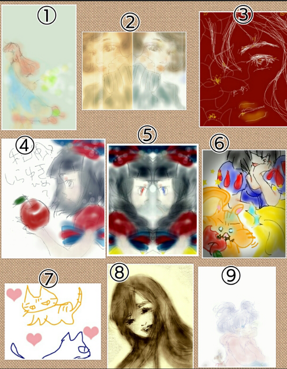 女の子の絵を描くトピ2☆