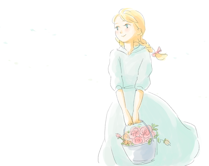 女の子の絵を描くトピ2☆