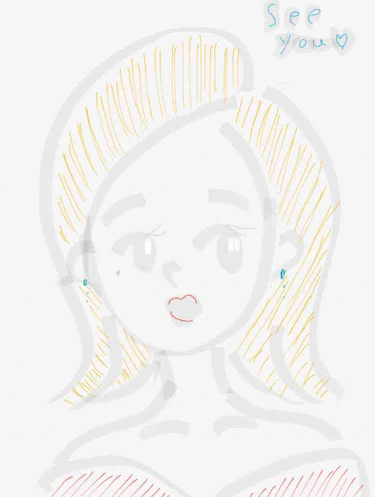 女の子の絵を描くトピ2☆