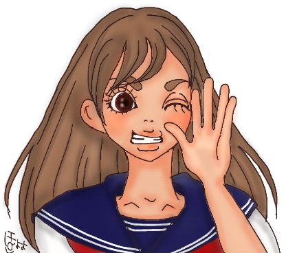 女の子の絵を描くトピ2☆