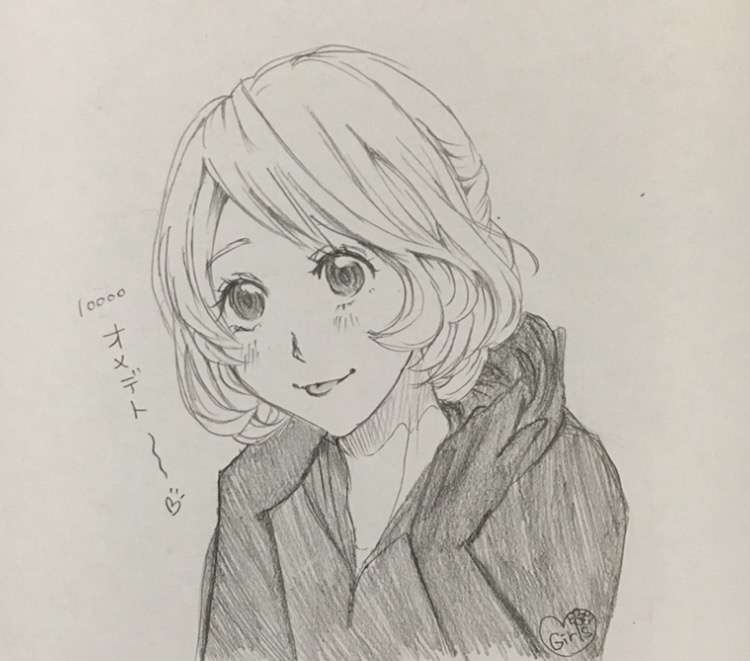 女の子の絵を描くトピ2☆