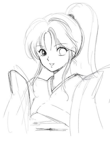 女の子の絵を描くトピ2☆