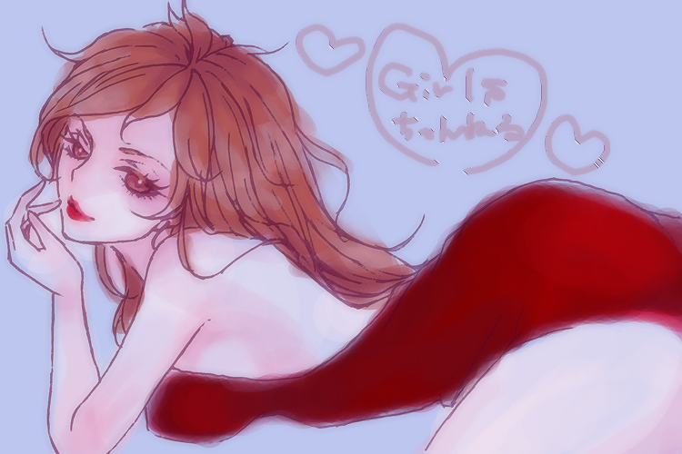 女の子の絵を描くトピ2☆