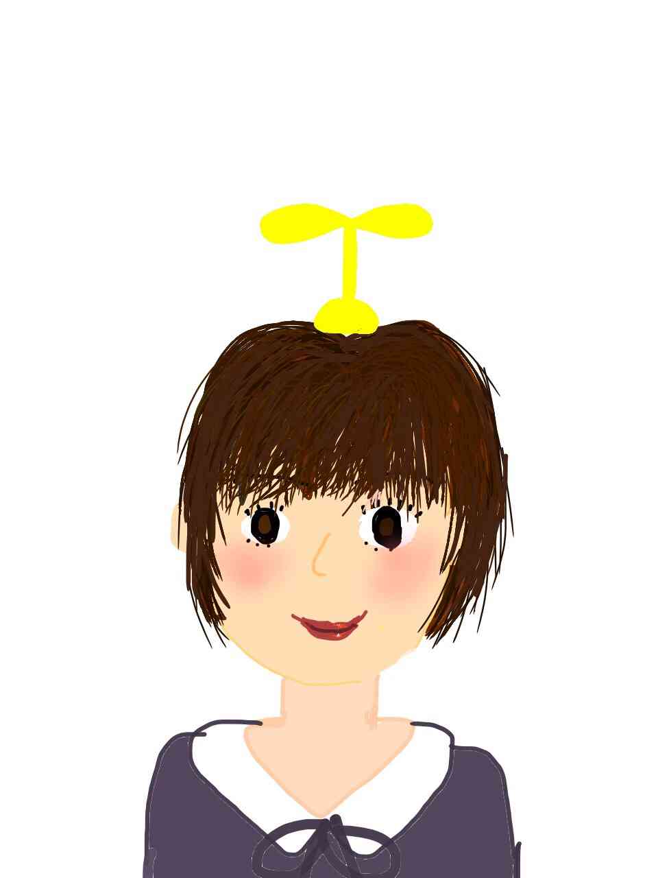 女の子の絵を描くトピ2☆