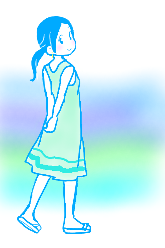 女の子の絵を描くトピ2☆