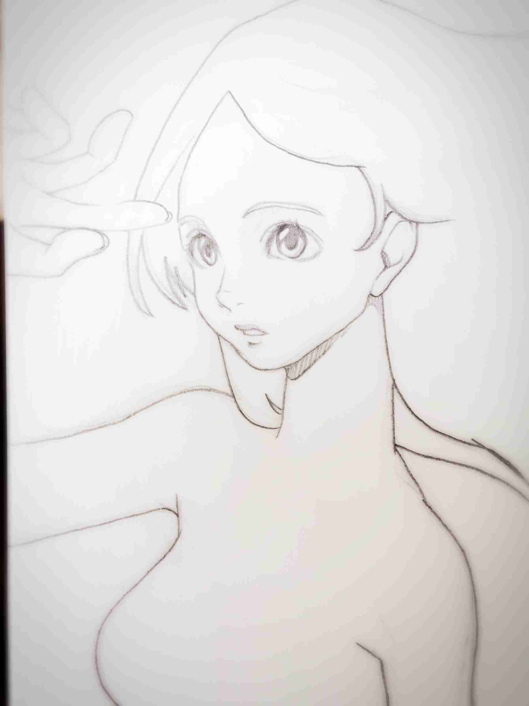 女の子の絵を描くトピ2☆