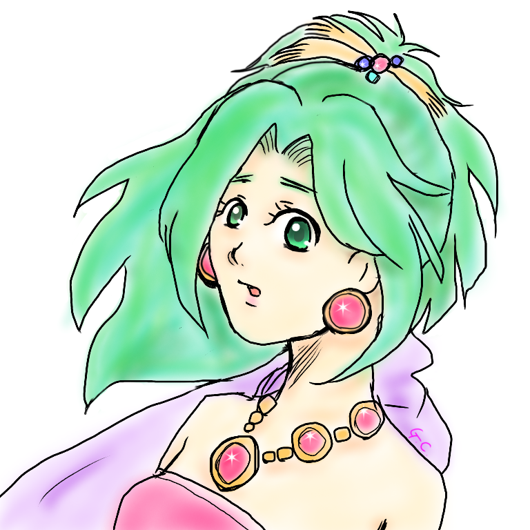 女の子の絵を描くトピ2☆