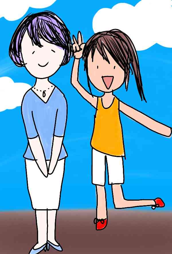 女の子の絵を描くトピ2☆