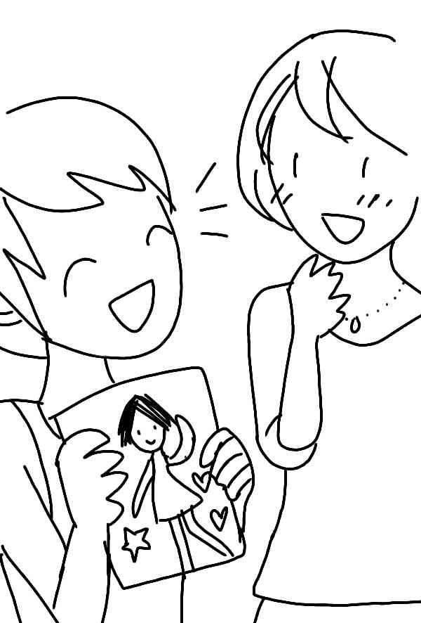 女の子の絵を描くトピ2☆