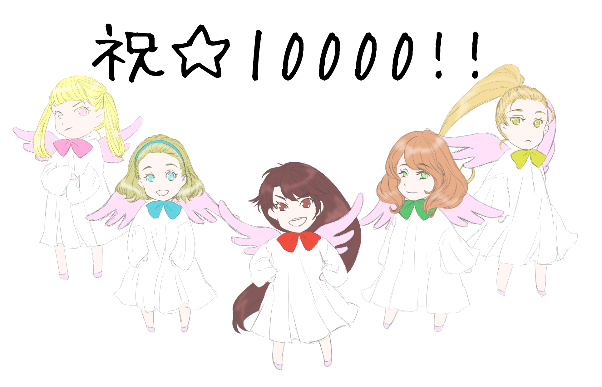 女の子の絵を描くトピ2☆